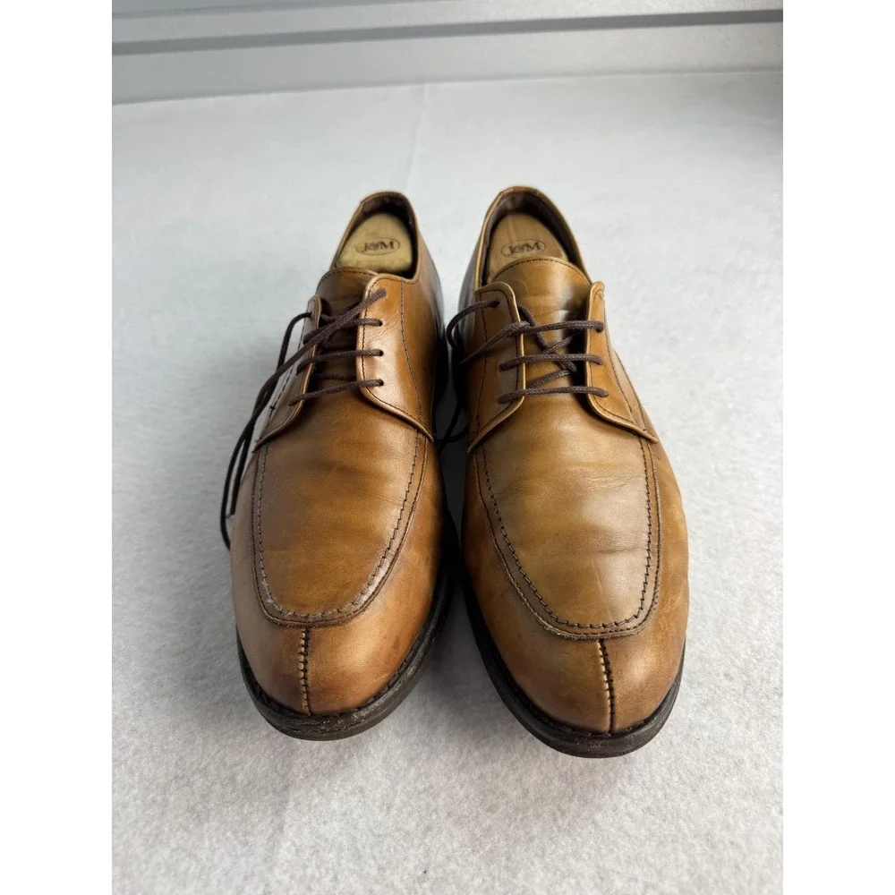Allen Edmonds Port Washington Shoes Mens Size 11 D Brown Leather Derby‎ Moc Toe